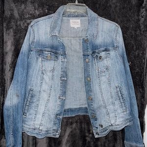 Ombré Jean Jacket Plus size 2
